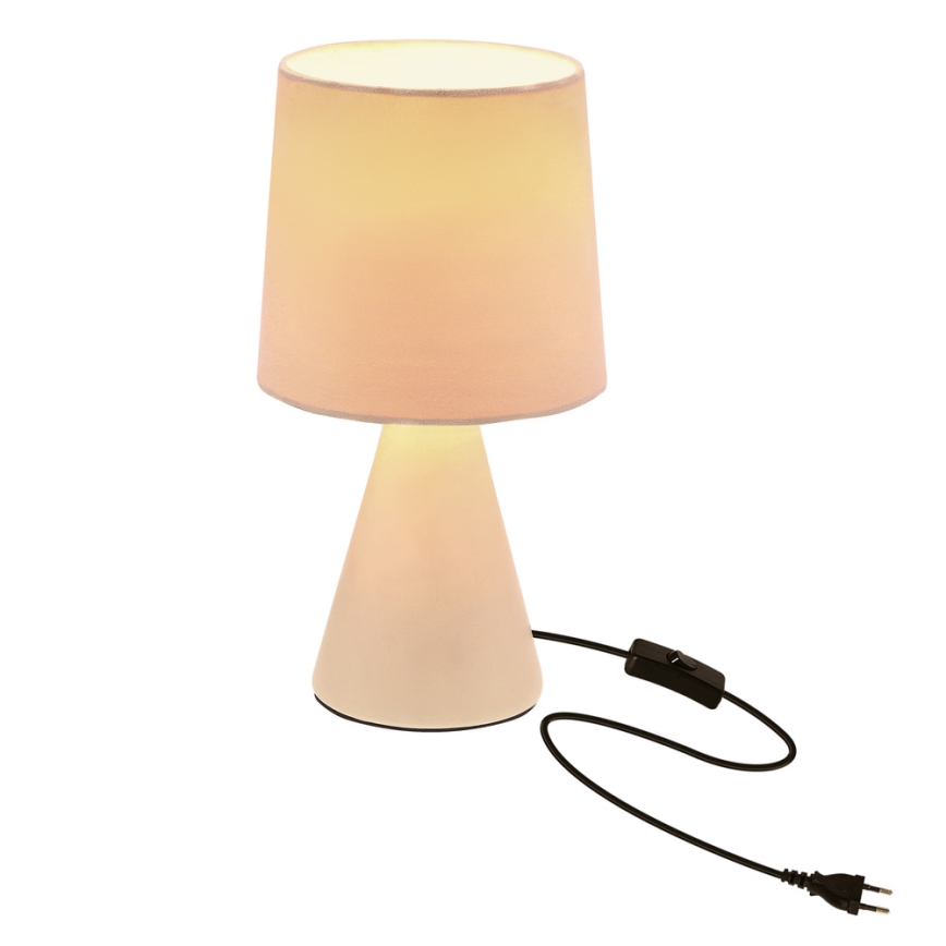 Asztali lámpa SATTI 1xE14/40W/230V krémszínű