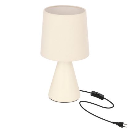 Asztali lámpa SATTI 1xE14/40W/230V krémszínű