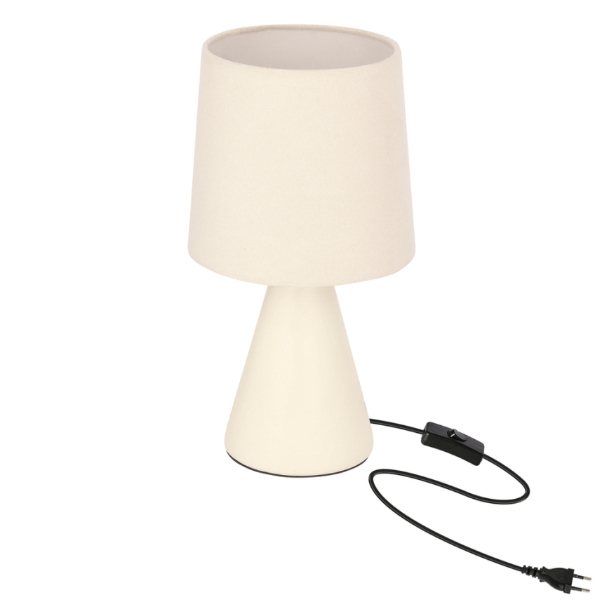 Asztali lámpa SATTI 1xE14/40W/230V krémszínű