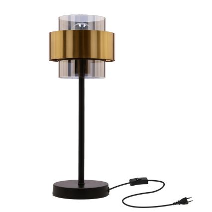 Asztali lámpa SPIEGA 1xE27/60W/230V arany/fekete