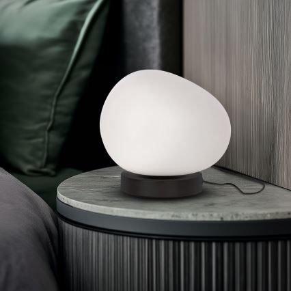 Asztali lámpa STONES 1xE27/40W/230V fekete