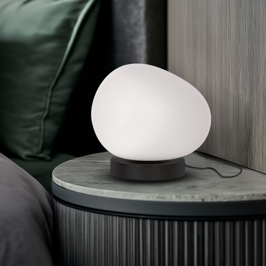 Asztali lámpa STONES 1xE27/40W/230V fekete
