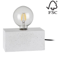 Asztali lámpa STRONG DOUBLE 1xE27/25W/230V  beton - FSC minősítéssel
