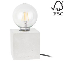 Asztali lámpa STRONG SQUARE 1xE27/25W/230V - FSC minősítéssel