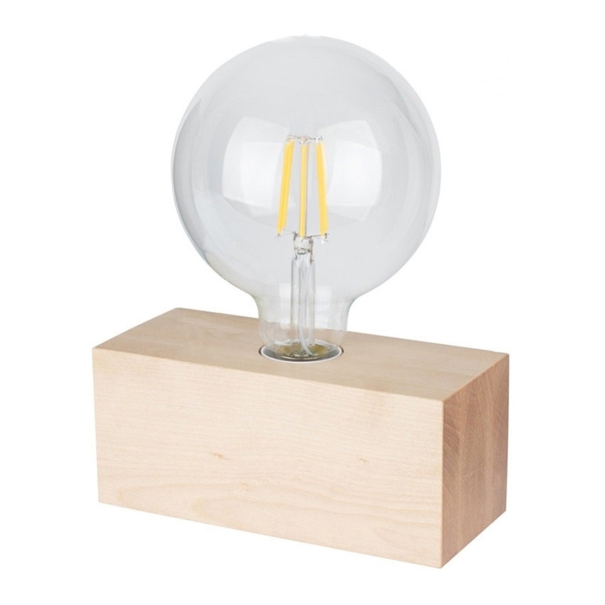 Asztali lámpa THEO 1xE27/25W/230V nyírfa