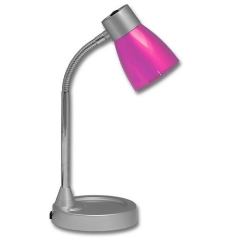 Asztali lámpa TINA 1xE14/25W/230V rózsaszín