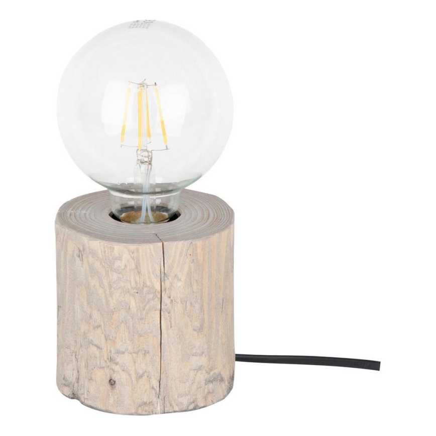 Asztali lámpa TRABO 1xE27/25W/230V fenyő