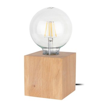 Asztali lámpa TRONGO SQUARE 1xE27/25W/230V tölgy