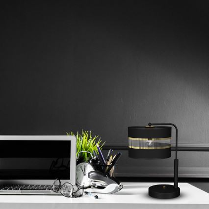 Asztali lámpa ULTIMO 1xE27/60W/230V fekete