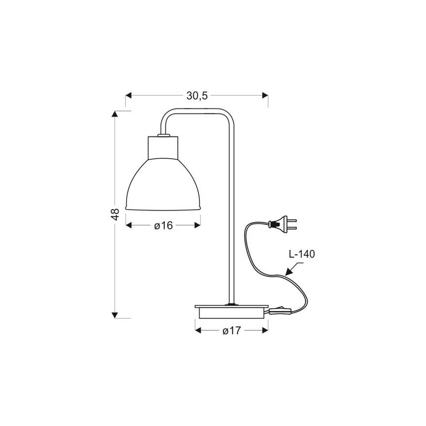 Asztali lámpa VARIO 1xE27/60W/230V