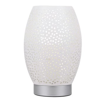 Asztali lámpa VENUS 1xE27/60W/230V fehér/ezüst
