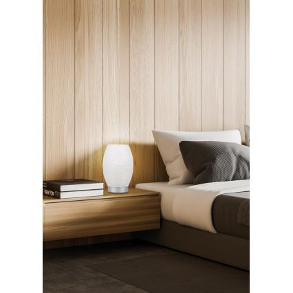 Asztali lámpa VENUS 1xE27/60W/230V fehér/ezüst