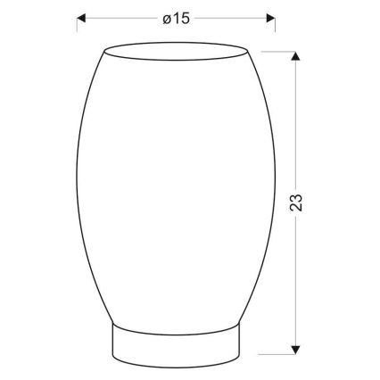 Asztali lámpa Venus 1xE27/60W/230V fekete/arany