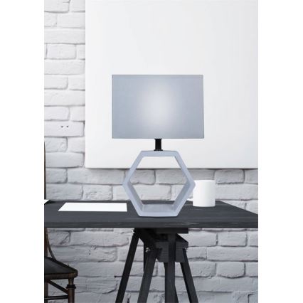 Asztali lámpa VIDAL 1xE27/40W/230V szürke
