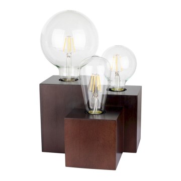 Asztali lámpa VINCENT 3xE27/15W/230V bükk