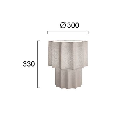 Asztali lámpa WAVY 1xE27/14W/230V szürke