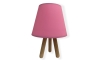 Asztali lámpa WOOD 1xE27/60W/230V rózsaszín