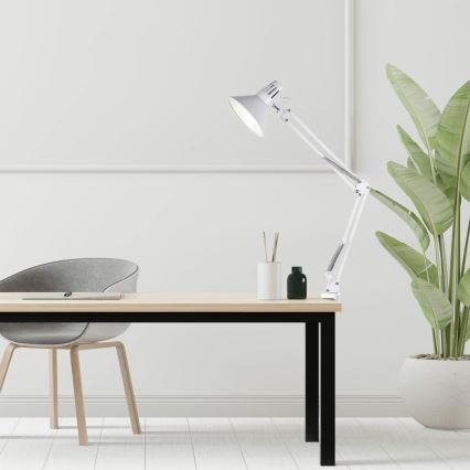 Asztali lámpa WORKER 1xE27/10W/230V fehér