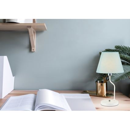 Asztali lámpa YORK 1xE14/60W/230V fehér/kék