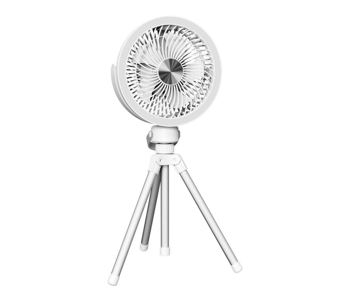 Asztali tölthető látor LED világítással 8W/3,7V 2400 mAh fehér PRDF0556