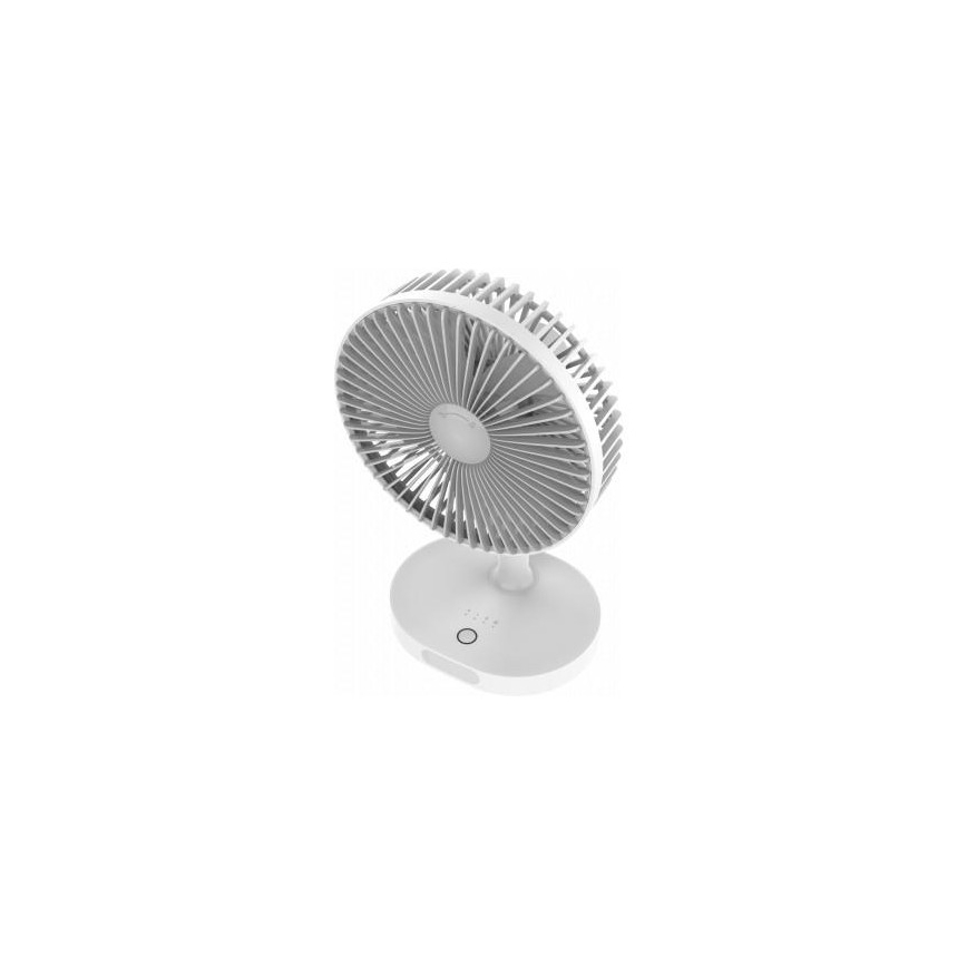 Asztali újratölthető ventilátor LED-lámpával, 3000 mAh / 3,7 V, USB-C
