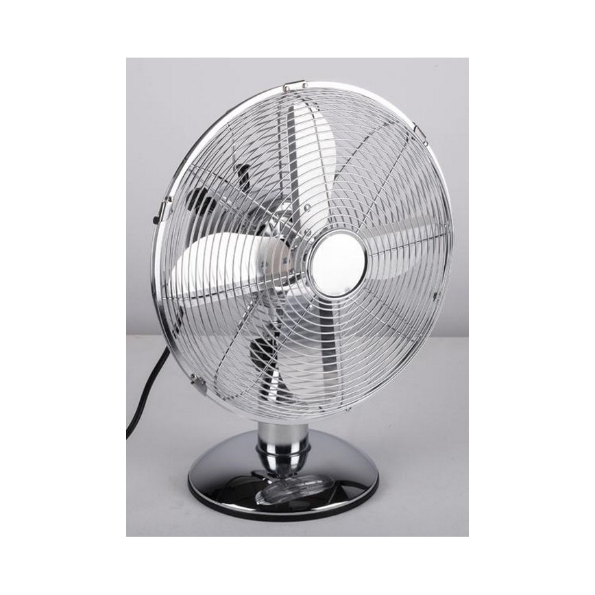 Asztali ventilátor 35W/230V á. 30 cm fényes króm