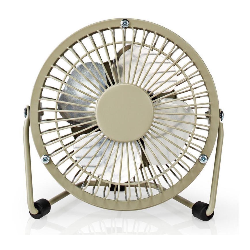 Asztali ventilátor 3W/USB 10 cm szürke