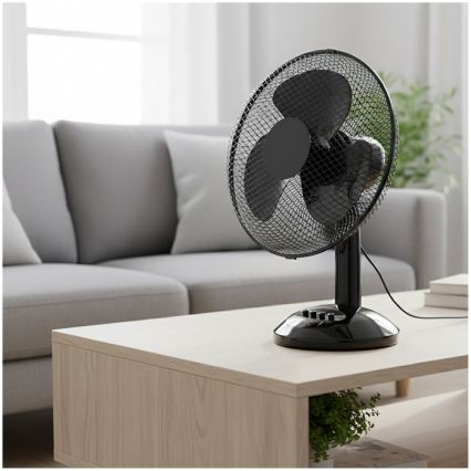 Asztali ventilátor VIENTO 40W/230V fekete