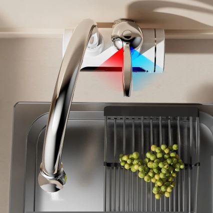 Átfolyós vízmelegítő LED-del kijelző 3000W/230V IPX4 fehér