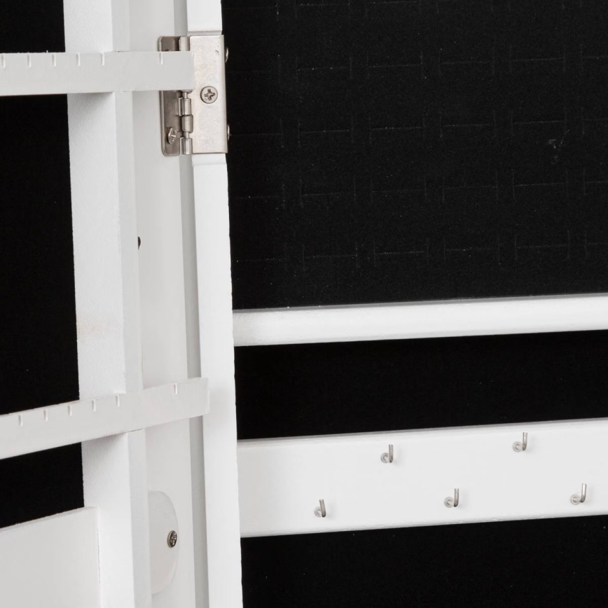 Atmosphera - álló tükör ékszertartóval KRISTIN 146,8x37 cm fehér