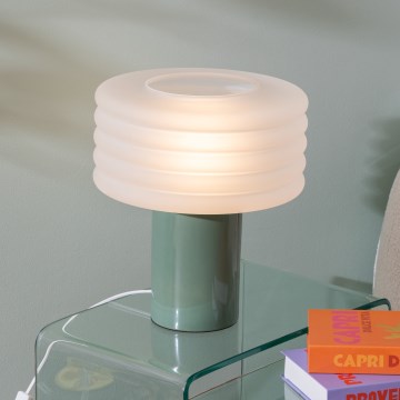 Atmosphera - Asztali lámpa ASTI 1xE27/60W/230V zöld