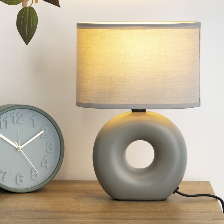 Atmosphera - Asztali lámpa BARU 1xE14/40W/230V szürke