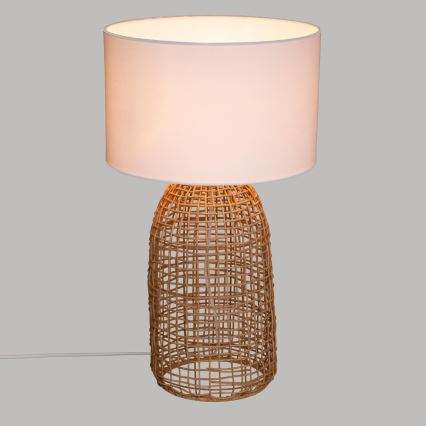 Atmosphera - Asztali lámpa KARLA 1xE27/25W/230V rattan
