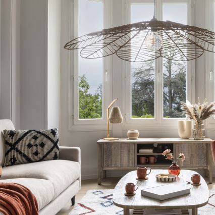 Atmosphera - Asztali lámpa KARLA 1xE27/40W/230V bambusz