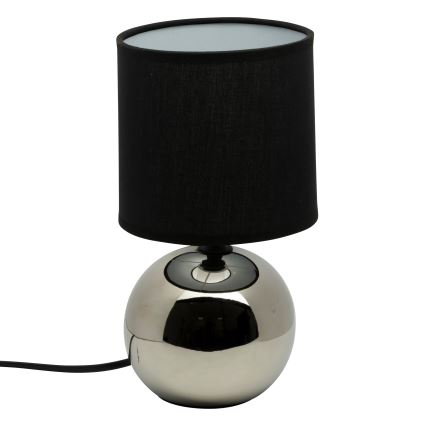 Atmosphera - Asztali lámpa TIMÉO 1xE14/60W/230V fényezett króm/fekete