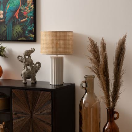 Atmosphera - Asztali lámpa TYLIA 1xE14/60W/230V rattan