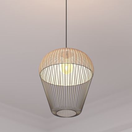 Atmosphera - Csillár zsinóron ANEA 1xE27/40W/230V rattan
