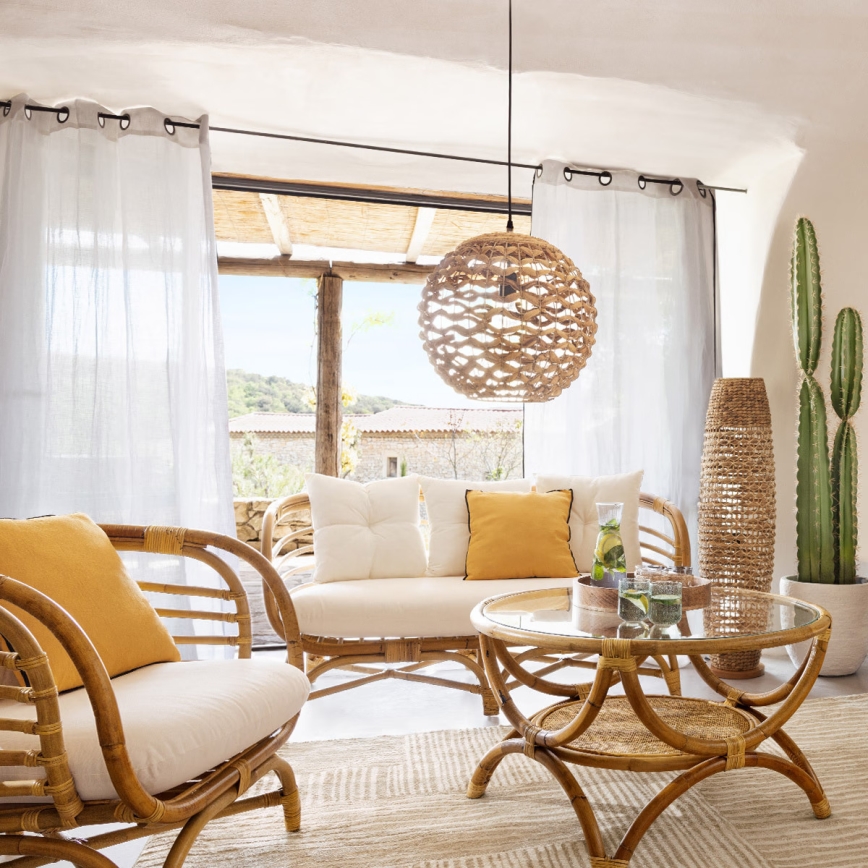 Atmosphera - Csillár zsinóron SAND 1xE27/40W/230V vízi jácint