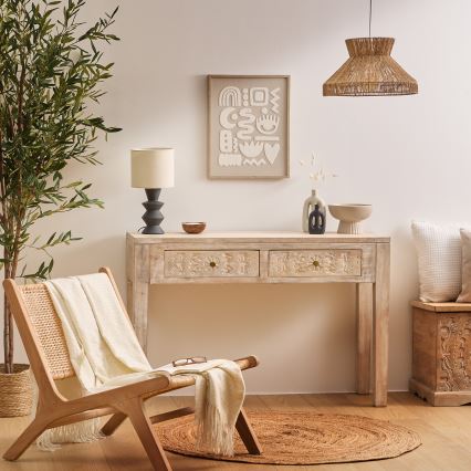 Atmosphera - Csillár zsinóron ZELIA 1xE27/40W/230V juta