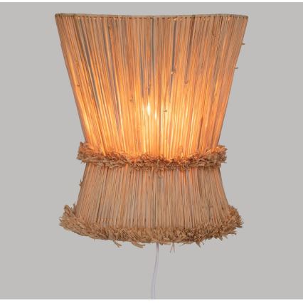 Atmosphera - Fali lámpa LOA 1xE27/40W/230V raffia háncs
