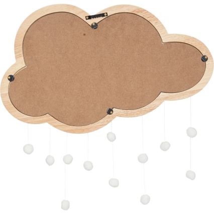 Atmosphera - Gyermek fali tükör CLOUD 40x36 cm kaucsukfa