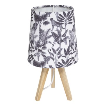 Atmosphera - JUNGLE asztali lámpa 1xE14/25W/230V, fenyő