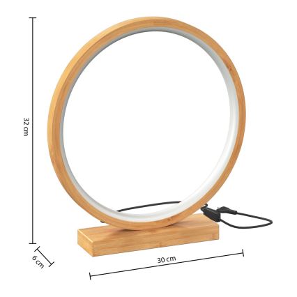 Atmosphera - LED Asztali lámpa STELA LED/2,7W/230V bambusz