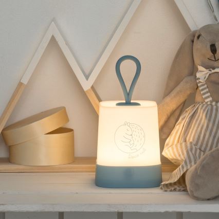 Atmosphera - LED érintésérzékelős, újratölthető gyerek éjjeli lámpa RABBIT LED/3,7V 1200 mAh szürke