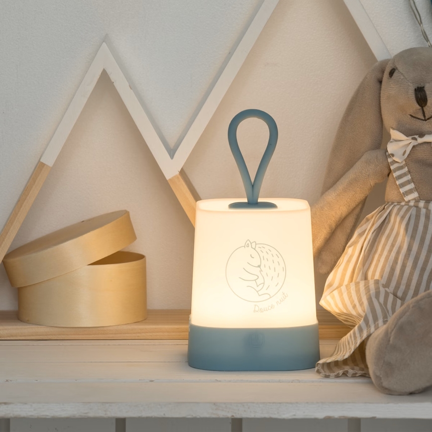 Atmosphera - LED érintésérzékelős, újratölthető gyerek éjjeli lámpa RABBIT LED/3,7V 1200 mAh szürke