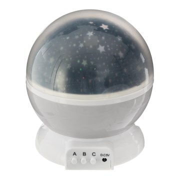 Atmosphera - LED gyerekprojektor 3xAA szürke