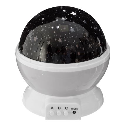 Atmosphera - LED gyerekprojektor 3xAA szürke