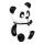 Atmosphera - LED gyermek éjszakai lámpa PANDA LED/3xLR44