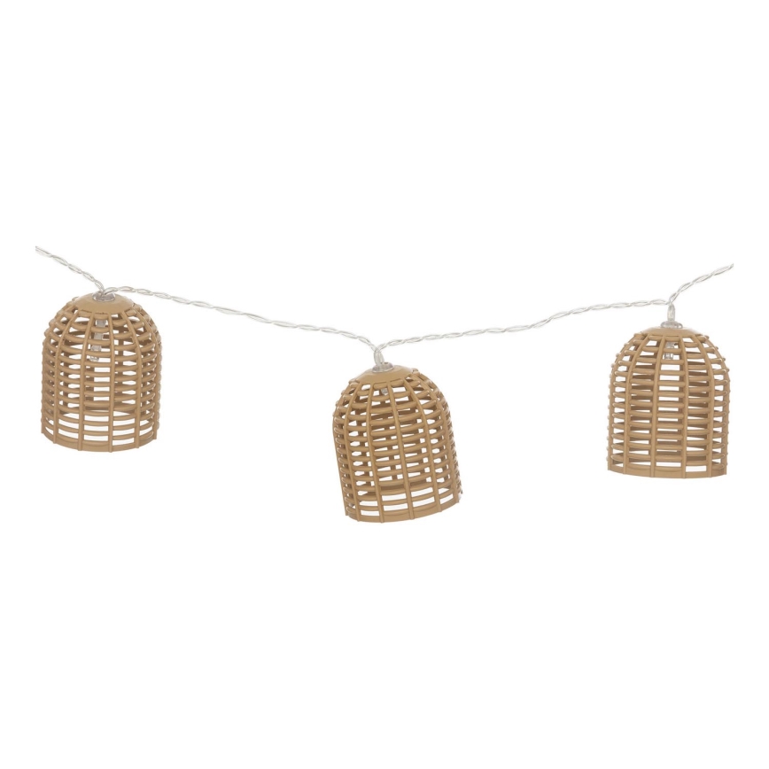 Atmosphera - LED napelemes dekorációs lánc AIA 10xLED 3,35 m IP44 meleg fehér 1500 mAh