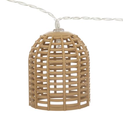 Atmosphera - LED napelemes dekorációs lánc AIA 10xLED 3,35 m IP44 meleg fehér 1500 mAh